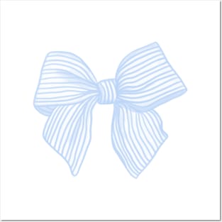 Coquette Light Blue Bow Posters and Art